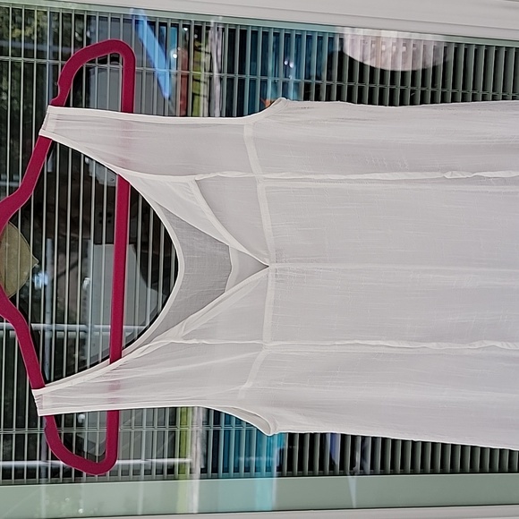 Leifsdottir Anthropologie Cotton White High-Low Midi Dress Sz XS - Picture 4 of 14